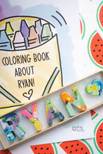 Load image into Gallery viewer, Personalized Children&#39;s Coloring Book and Name Crayons
